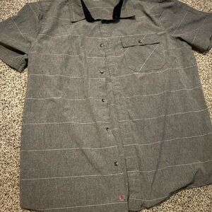 Men's Gray Short Sleeve Shirt